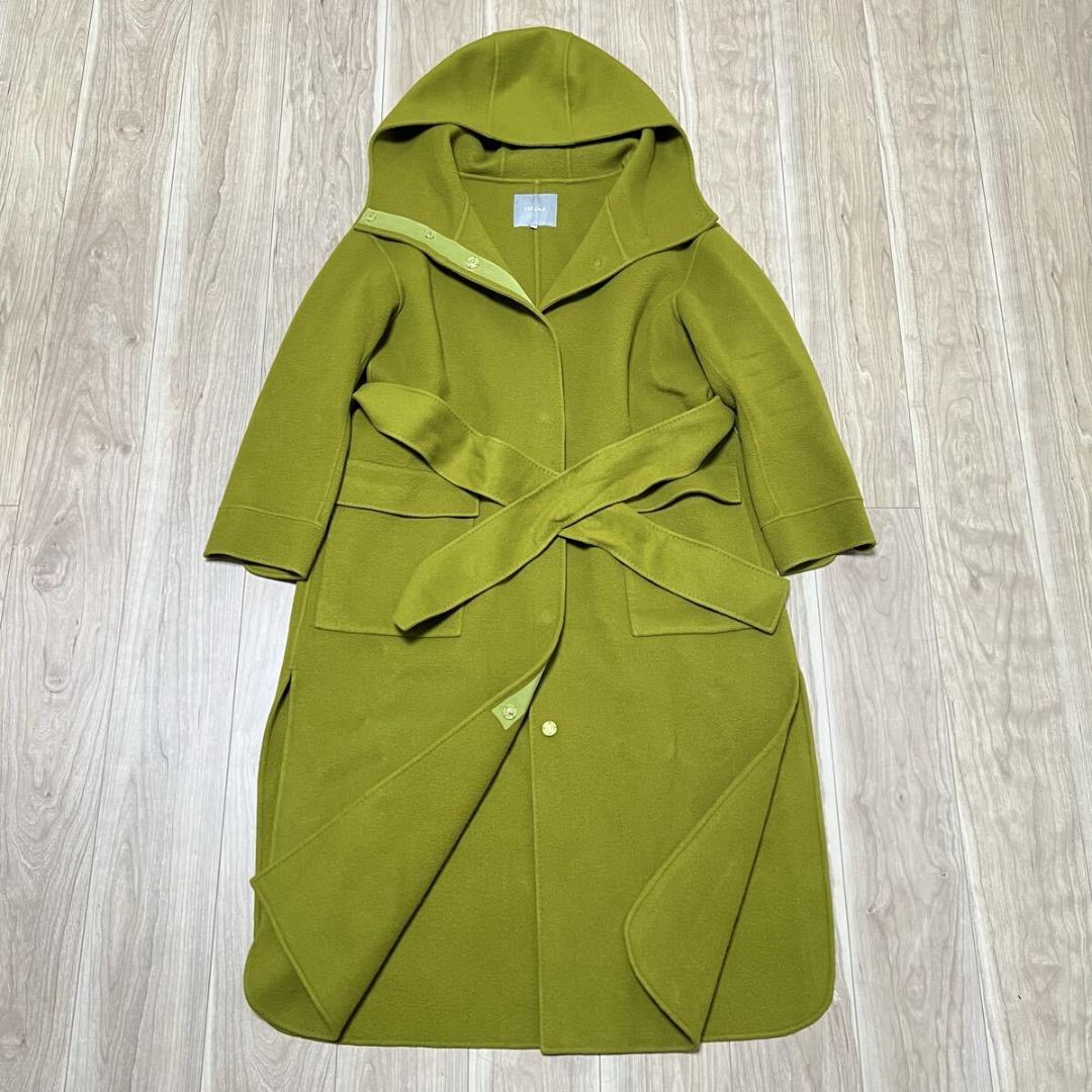 定価7万程度 美品 23区 lab. フーデットコート ロング R-8607