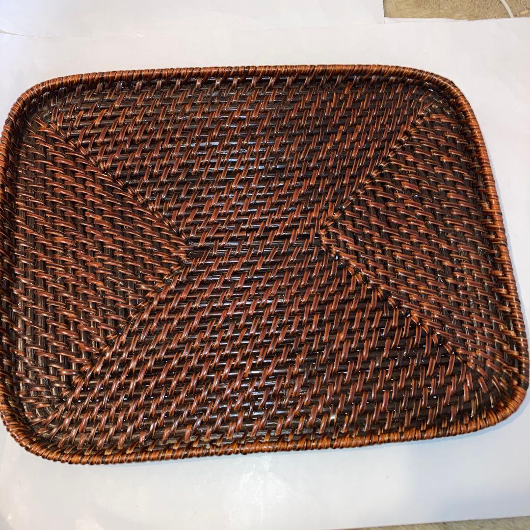 らんたい漆器天然素材の長方形盆