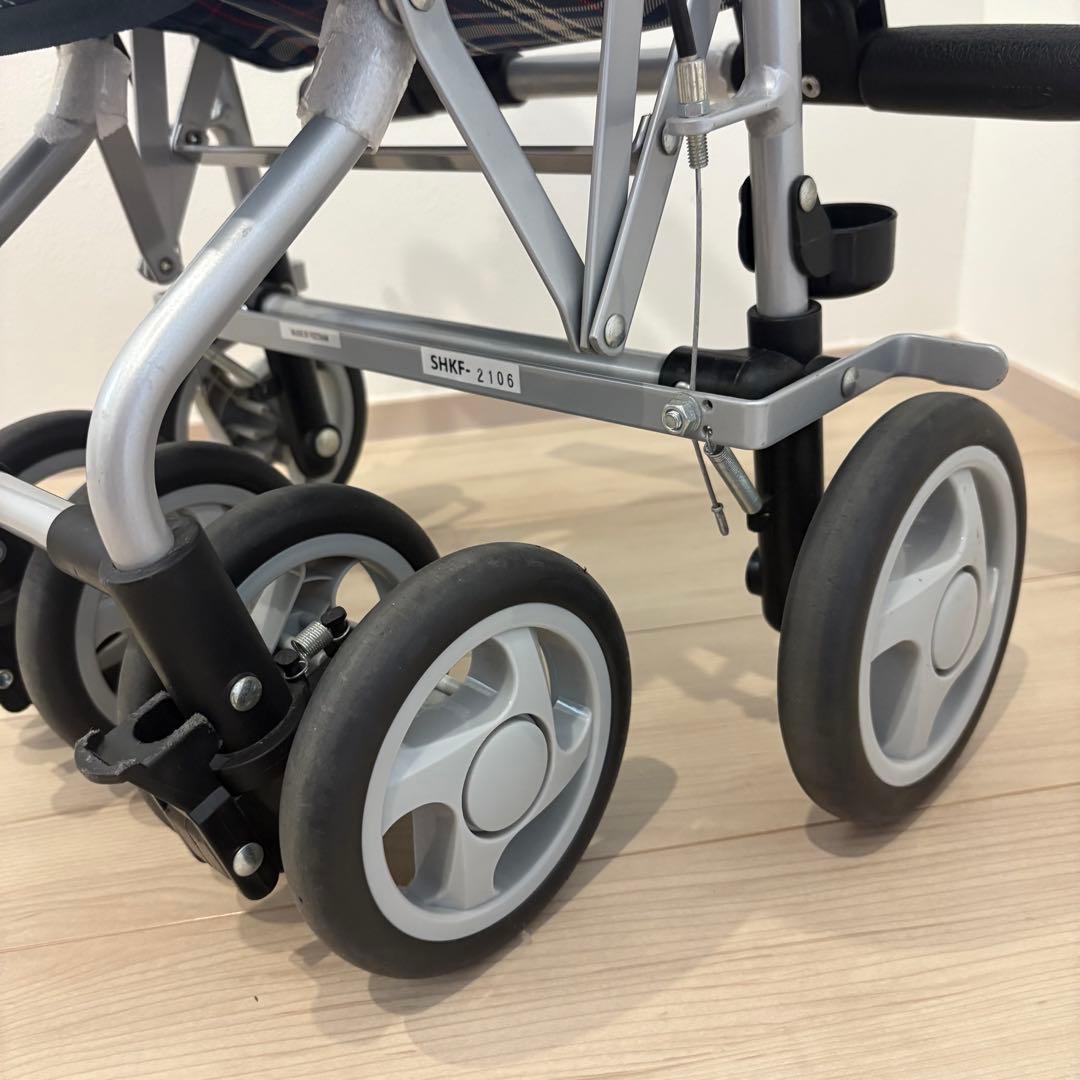 【極美品】島製作所 サニーウォーカー AW-RB シルバーカー 軽量 イス付