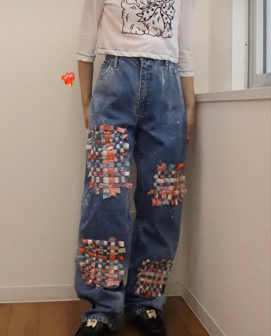 本日のみ大幅値下げ！SIIILON シーロン デニム 赤ピンク