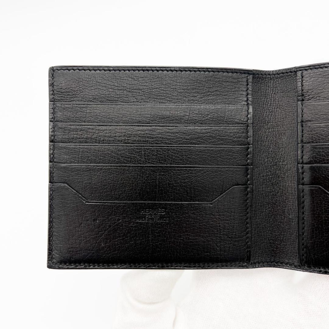 【美品】エルメス MC2 コペルニクス 二つ折り コンパクト 財布 黒