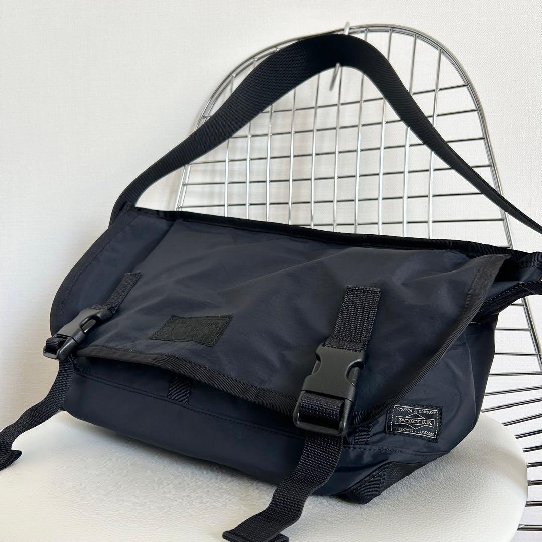 STUSSY×PORTER コラボ メッセンジャーバッグ ネイビー 限定 希少
