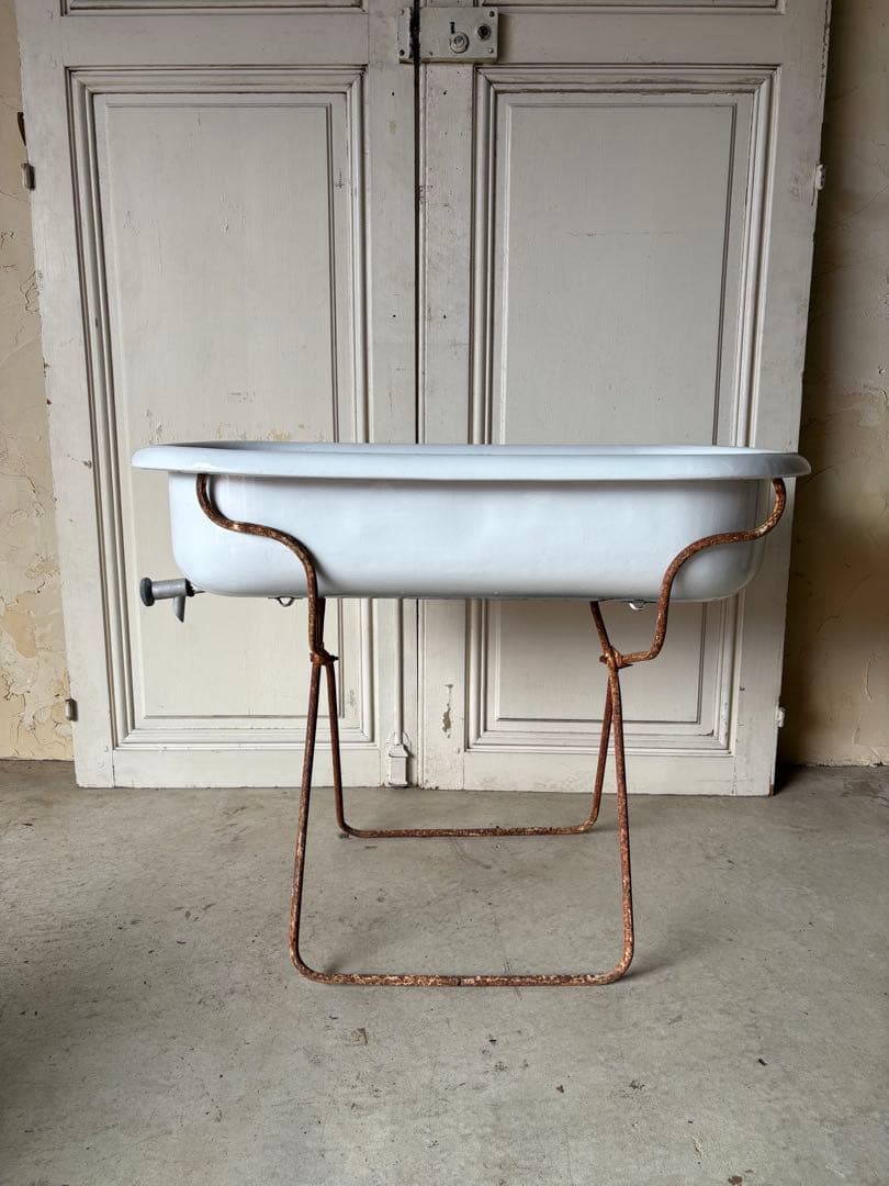 ベビーバス　ホーロー/アンティーク