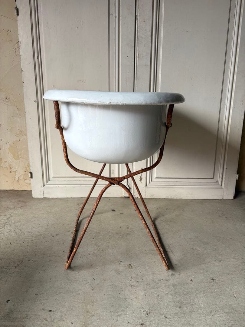 ベビーバス　ホーロー/アンティーク