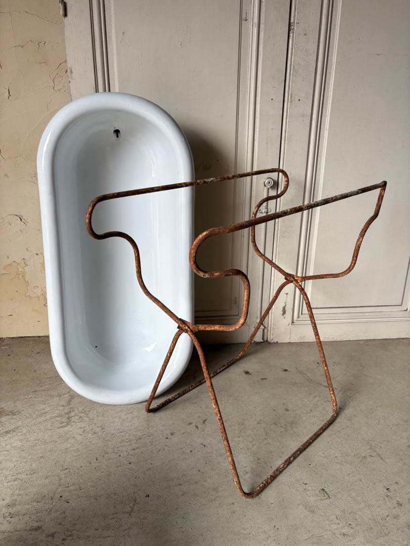 ベビーバス　ホーロー/アンティーク