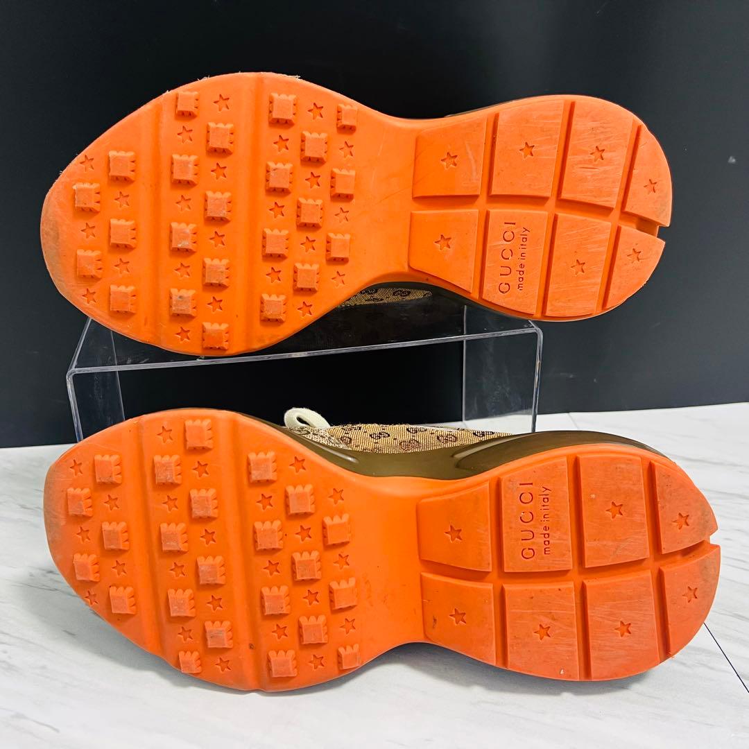 極美品 GUCCI ライトン GGスプリーム 厚底 ダッドスニーカー 25.5位