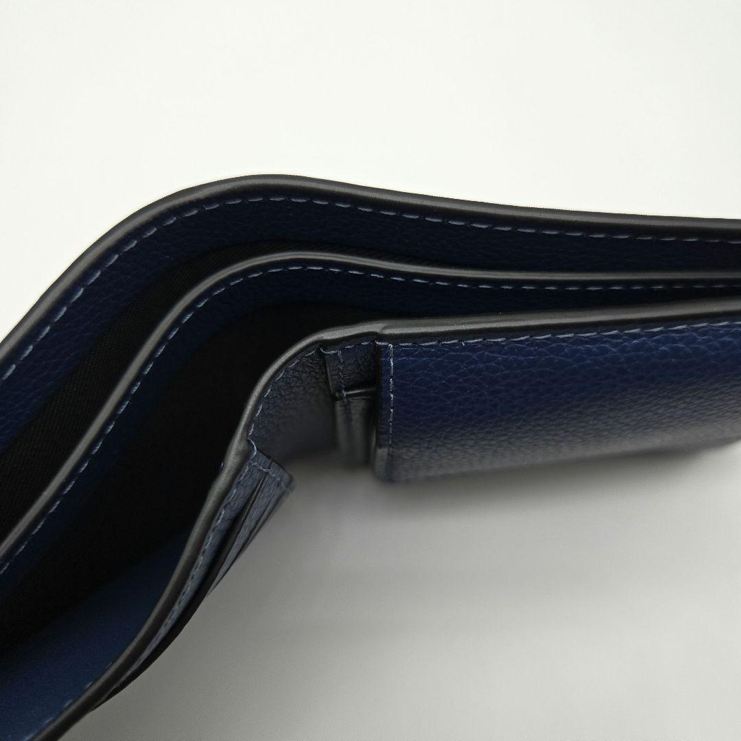 COACH 折り財布 新品 ブルー 新作 お札入れ 小銭入れ