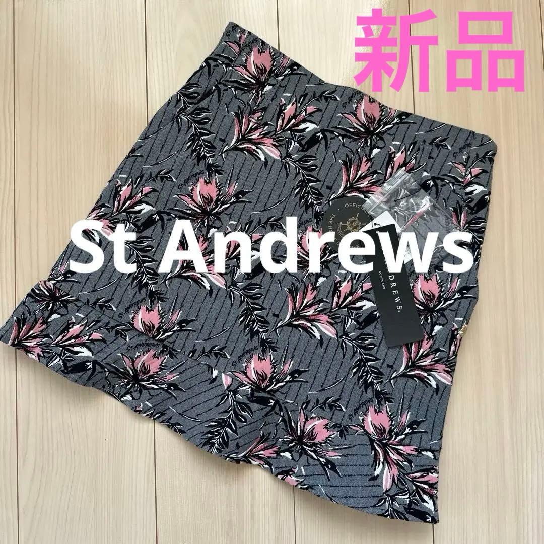 【新品】St Andrews フラワープリント ゴルフスカート　タグ付き