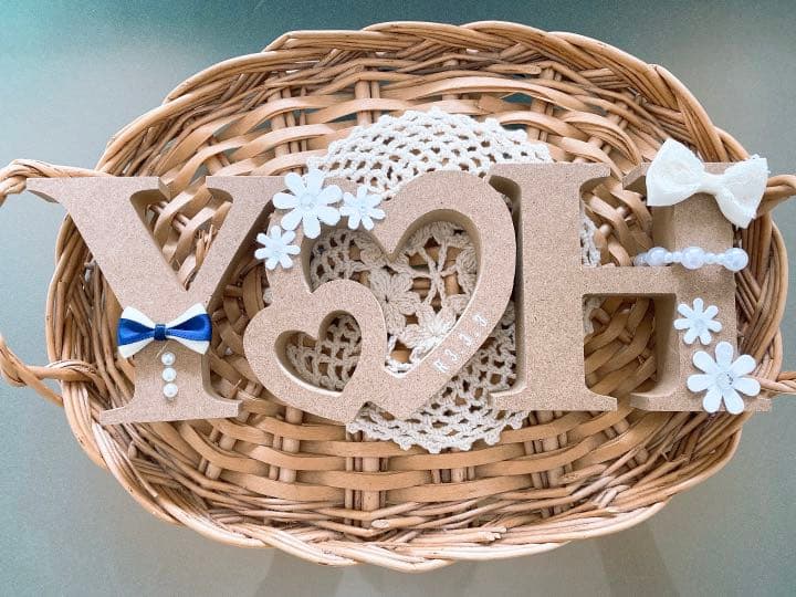 「確認」ぱんな様イニシャルオブジェ