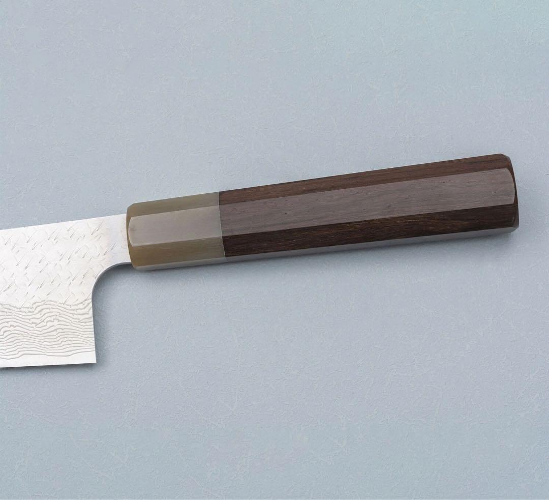 二唐刃物　磨き槌目 STRIX 牛刀　240