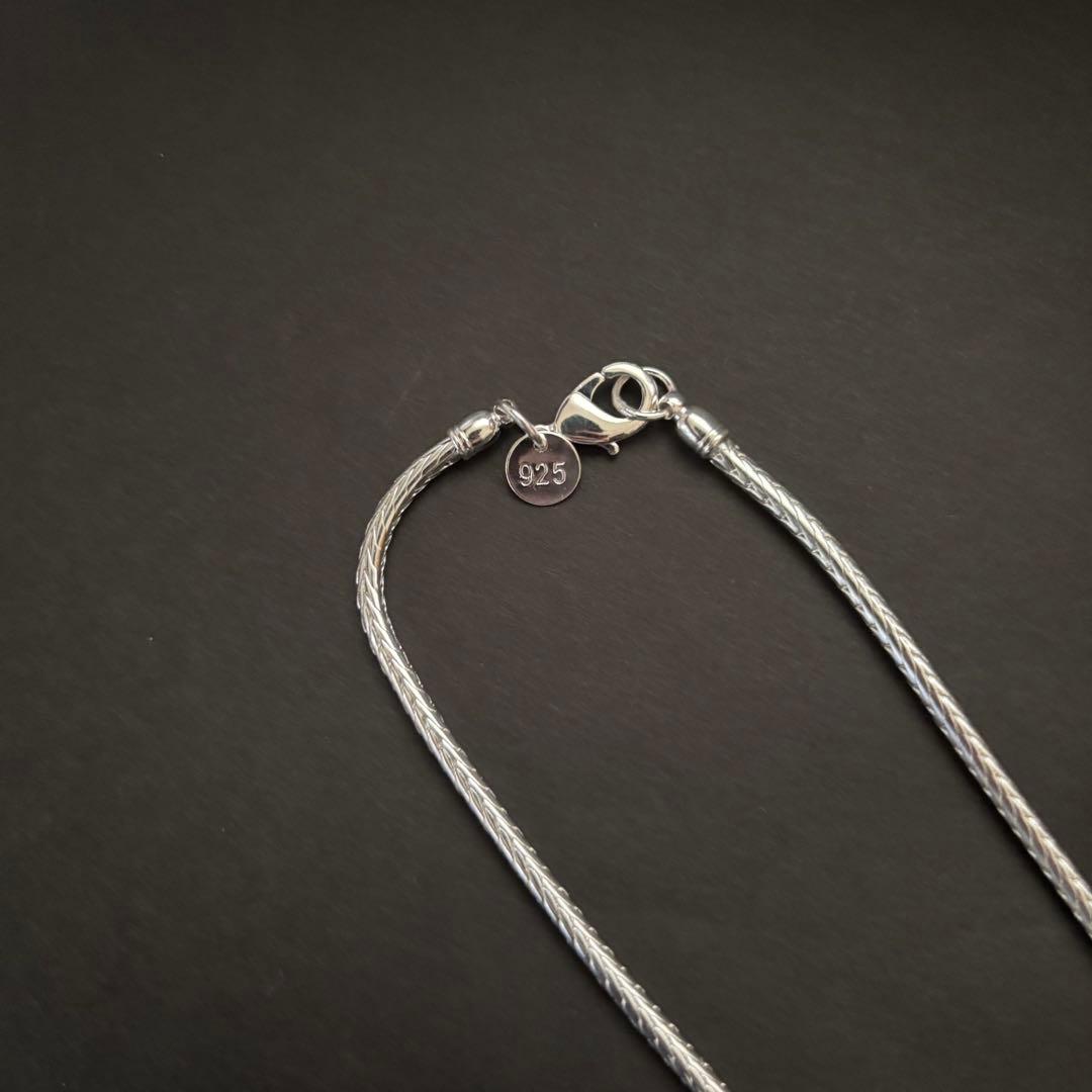 【希少レア】シルバー925 ヴィンテージ十字架 チェーンネックレス Silver