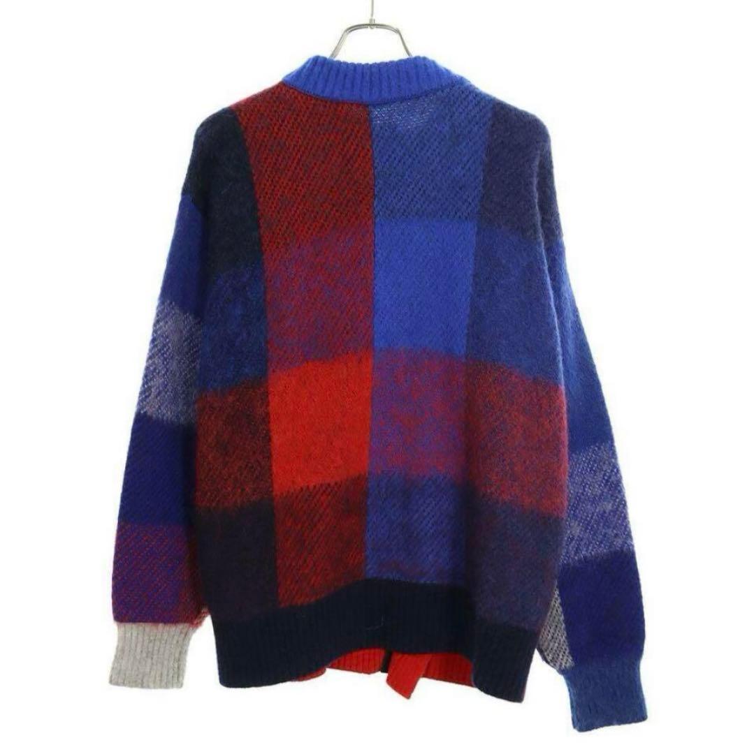 トップス Sacai 22AW Plaid Knit Blouson 3