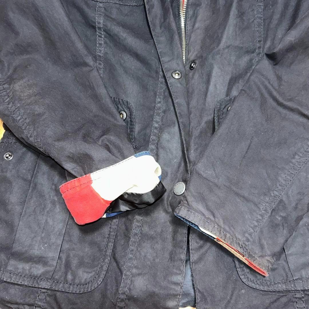 英国製　BARBOUR ユニオンジャック オイルドジャケット ユニセックス希少