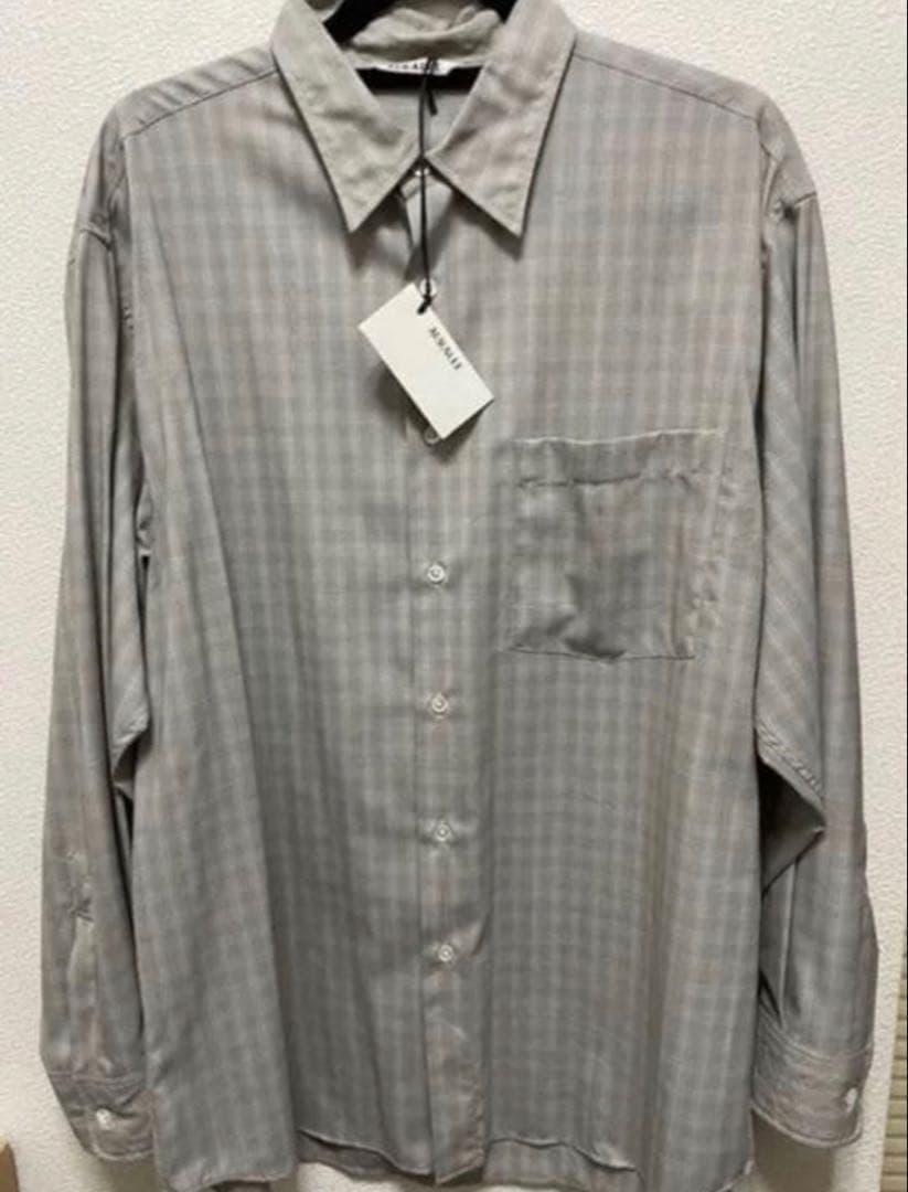 トップス SUPER LIGHT WOOL CHECK SHIRTS