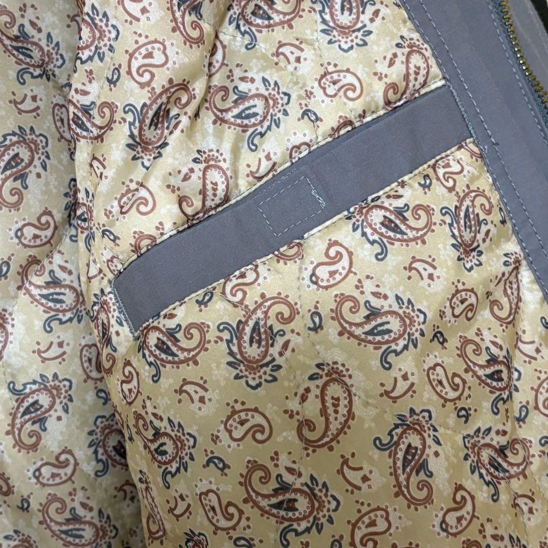 TOWN CRAFT ダービージャケット グレー サイズL 裏地ペイズリー 古着