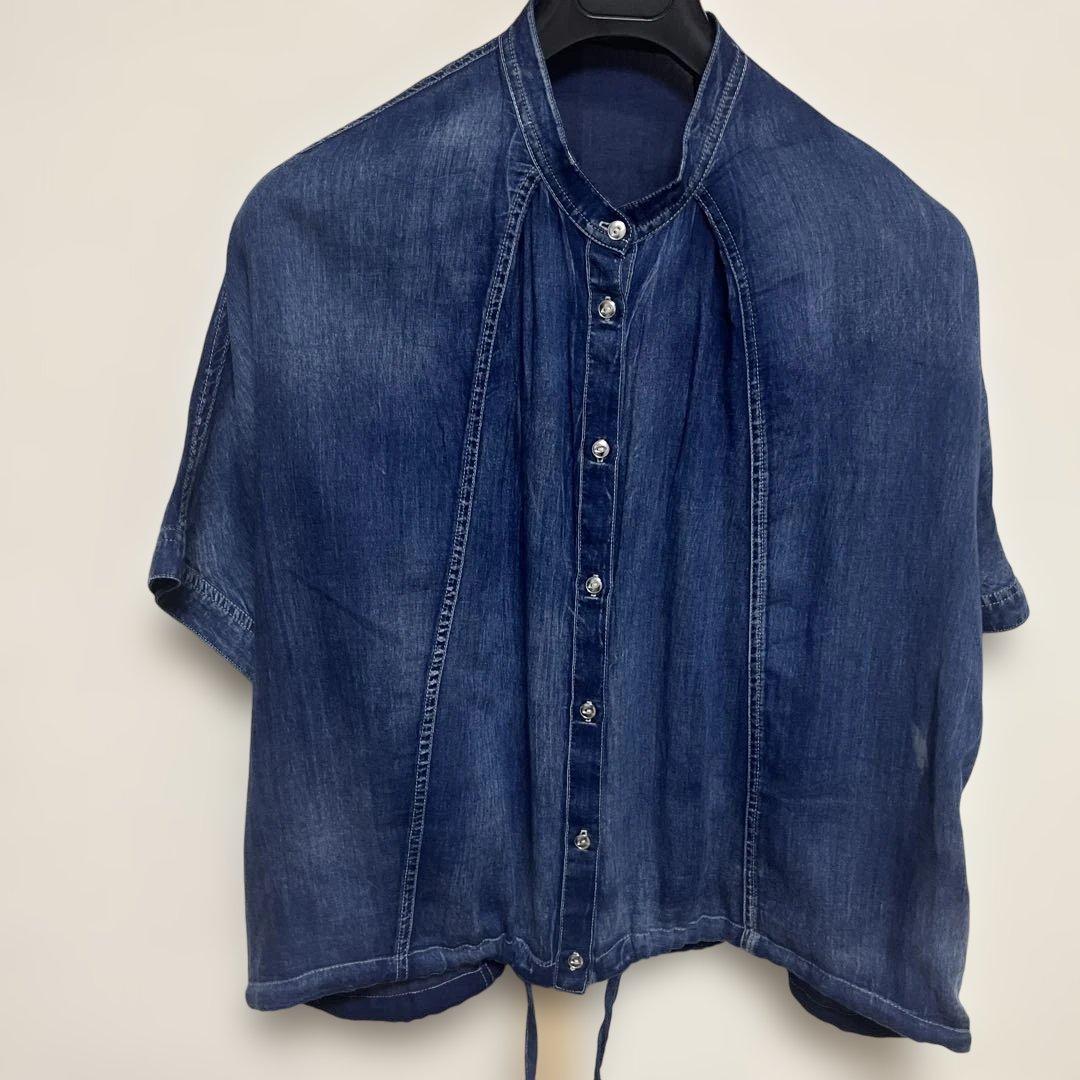 Mal.レレレ　CYNICAL デニムブルー 半袖シャツ