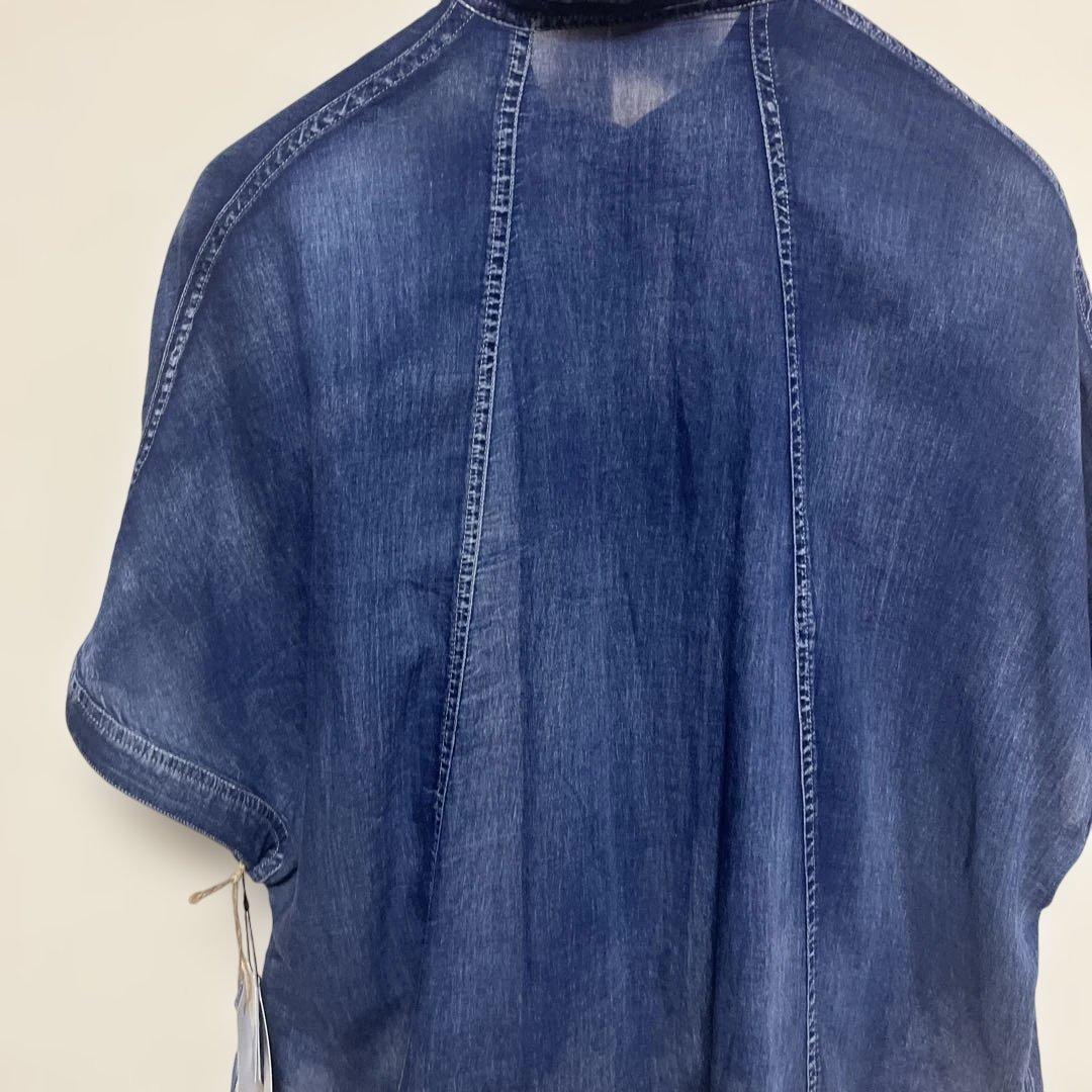 Mal.レレレ　CYNICAL デニムブルー 半袖シャツ