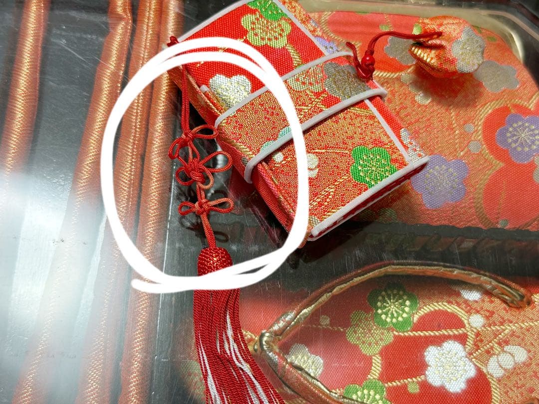 御祝着 女児　お祝い　着物　赤　七五三　セット　7歳　お宮参り