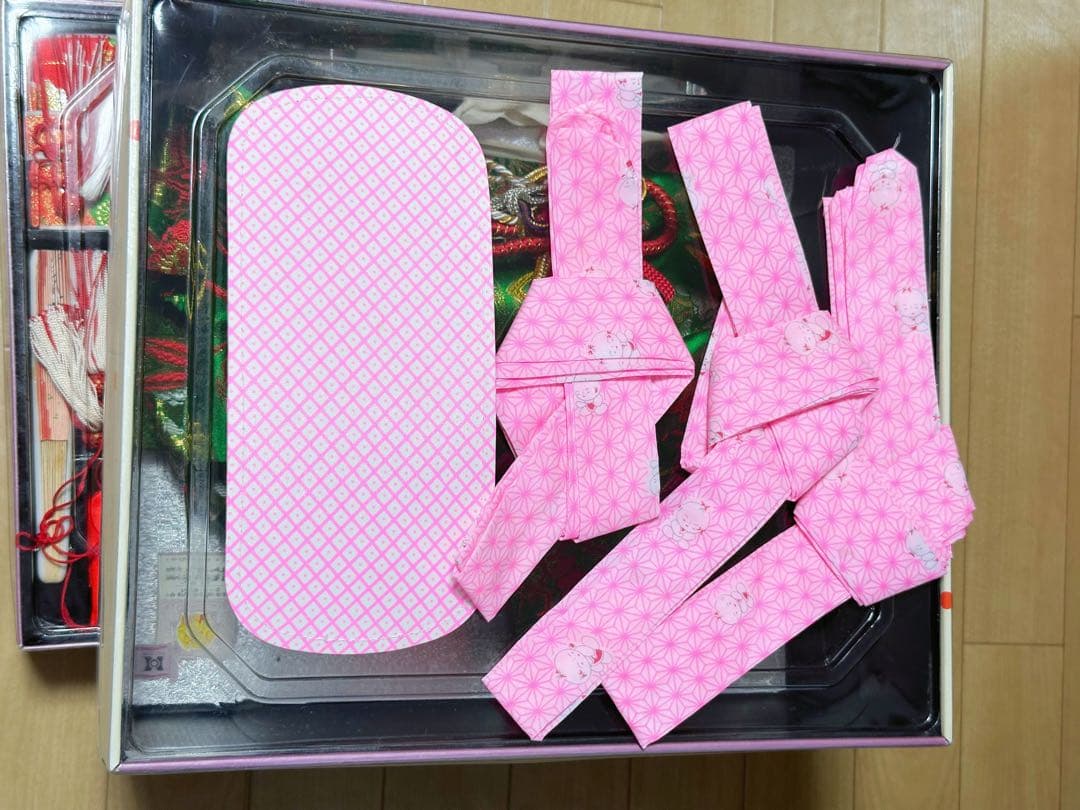 御祝着 女児　お祝い　着物　赤　七五三　セット　7歳　お宮参り