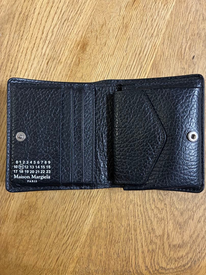 Maison Margiela ブラックレザー折り財布