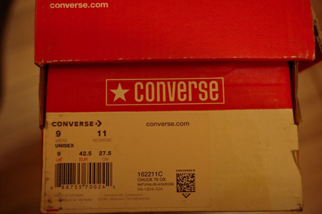 靴 converse CHUCK70 OX NATURAL 27.5 ct70