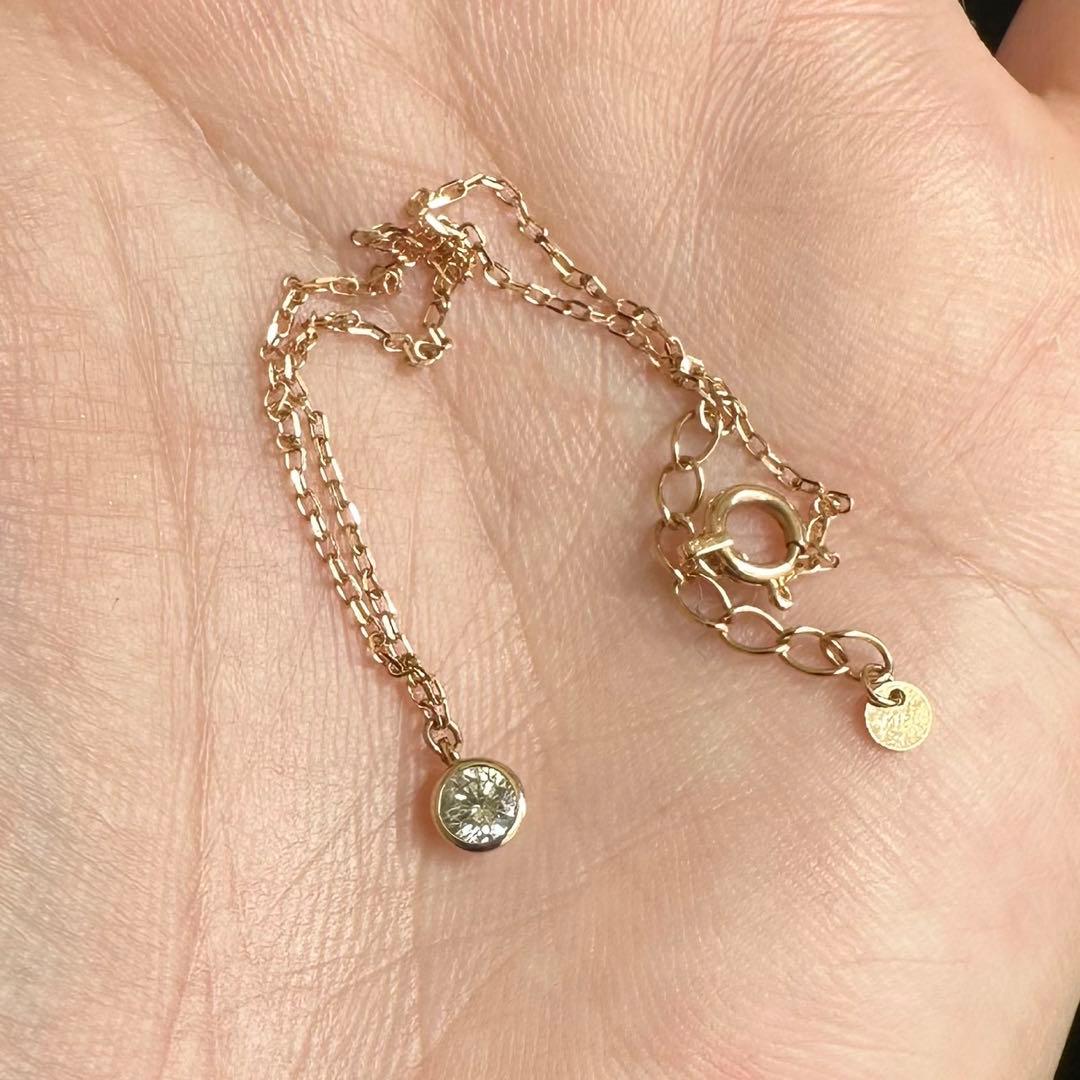 K18 ピンクゴールド　高品質　天然ダイヤモンド　ブレスレット