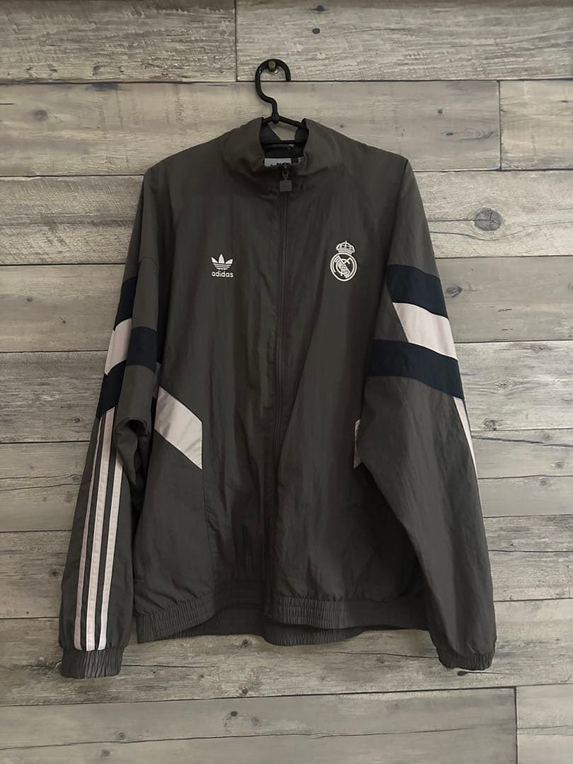 上下セット adidas Real Madrid トラックジャケット チャコール