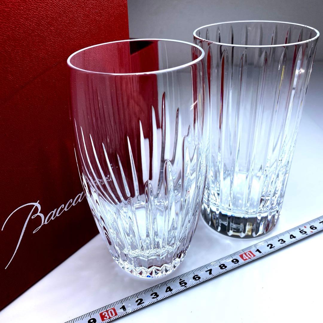 ☆洋3 バカラ　ハーモニー、マッセナ　ハイボールグラス　共箱　東Y7-0327②