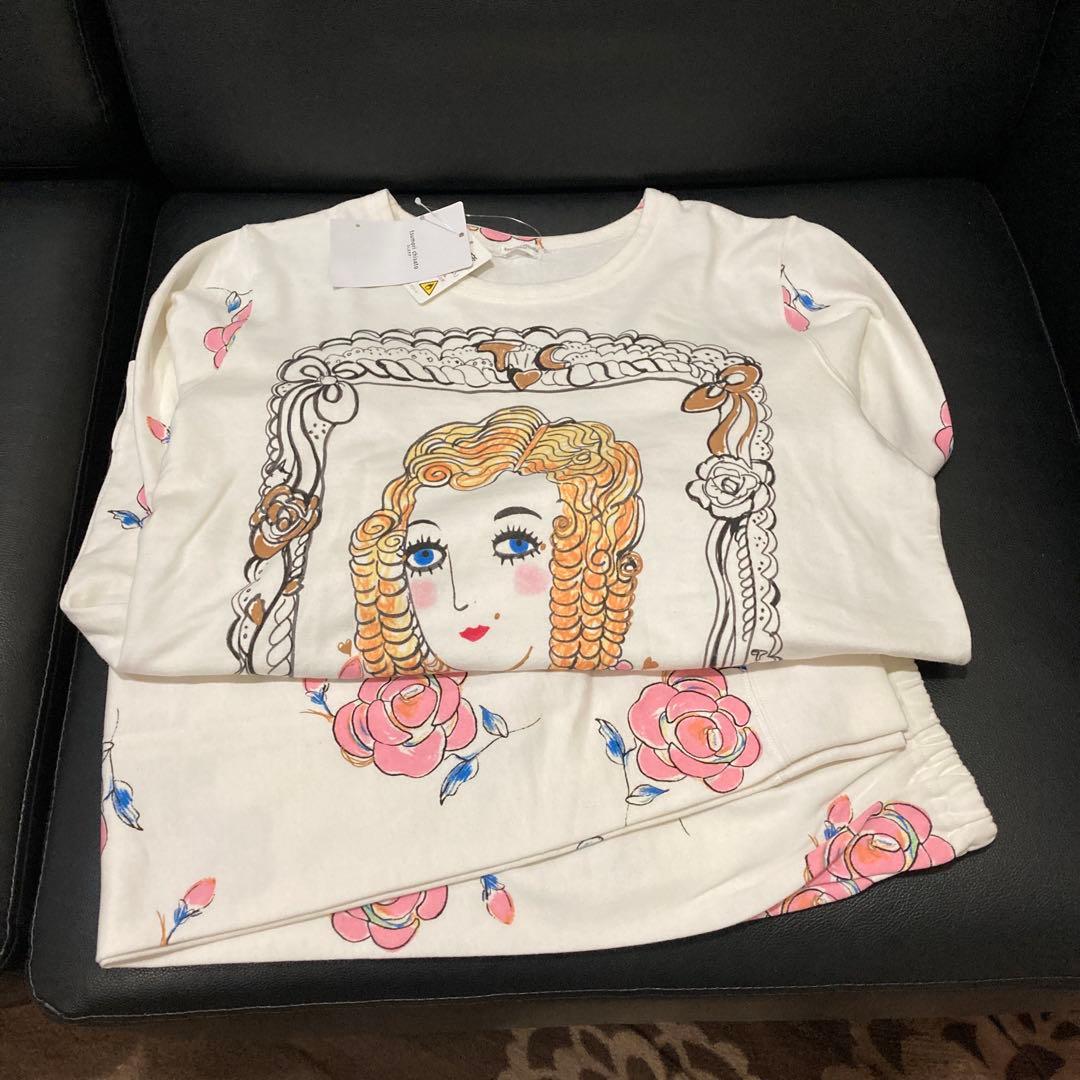 新品タグ付き　ツモリチサト スリープ パジャマ 長袖 長ズボン 綿100% L