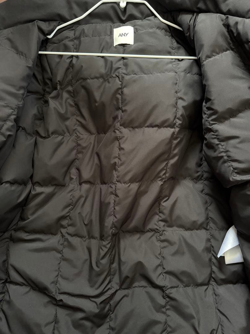 【ANY】撥水フーデットダウンコート ブラック Mサイズ
