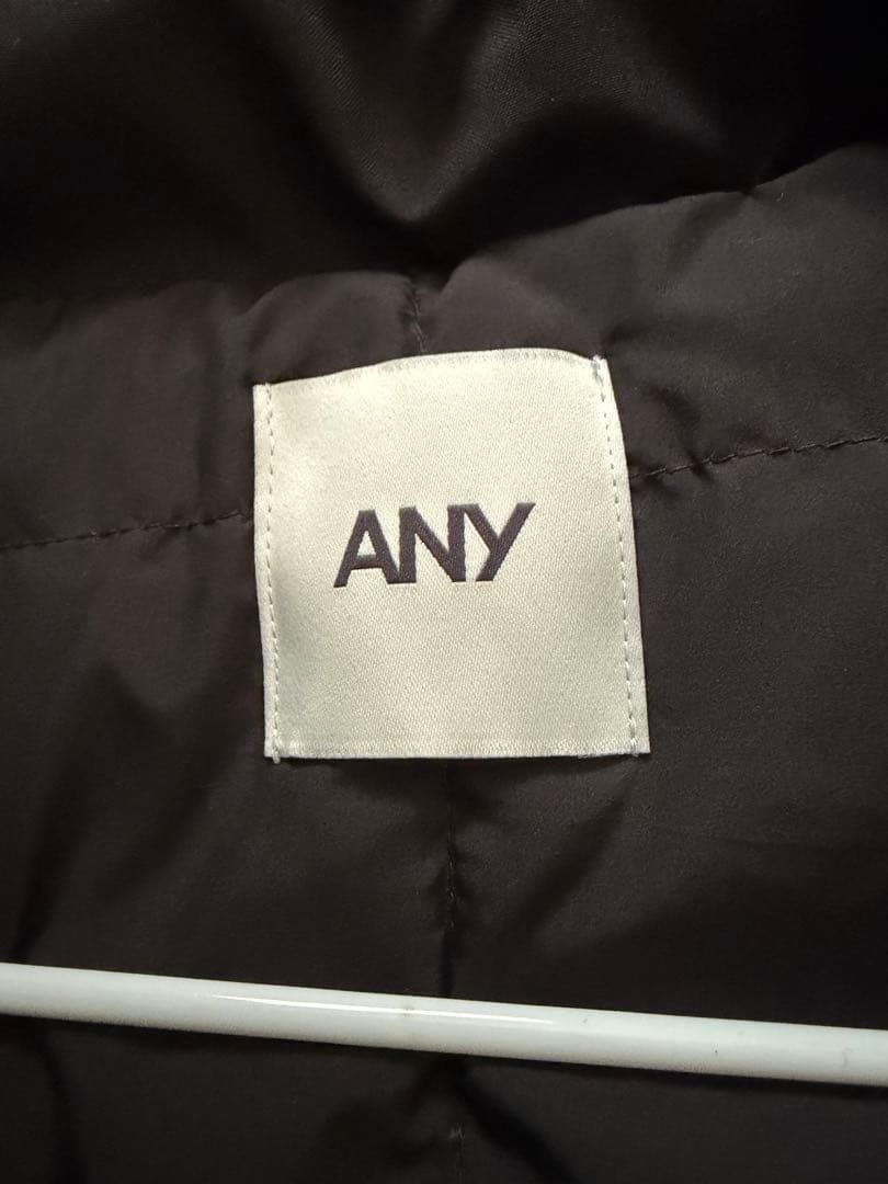 【ANY】撥水フーデットダウンコート ブラック Mサイズ