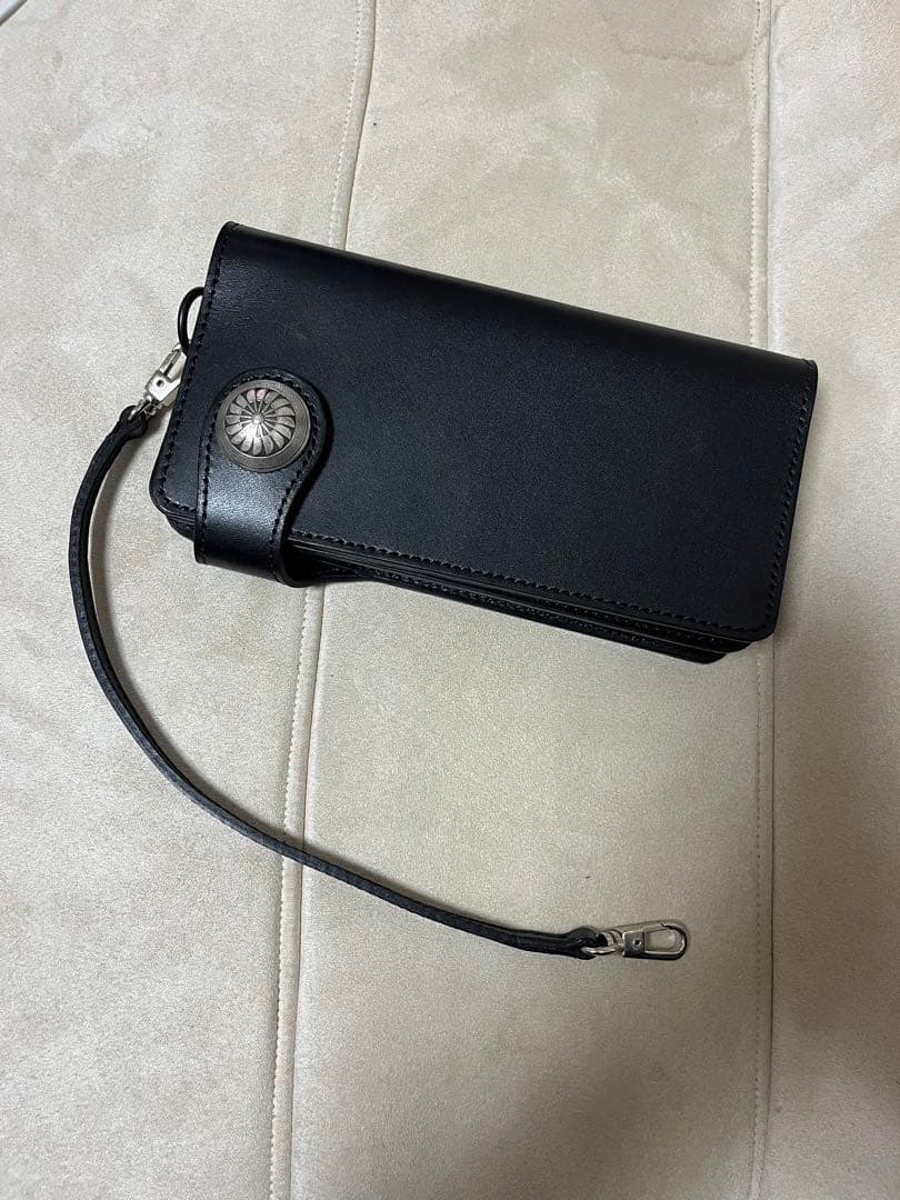 blackmeans ブラックレザー長財布