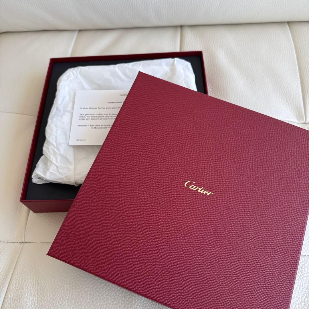 【激レア】Cartier ヒョウデザイン 四角皿