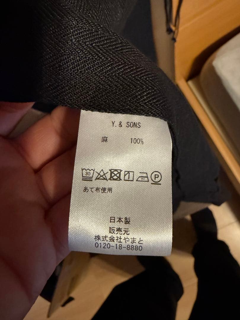 Y. & SONS ブラック 羽織 ウナム