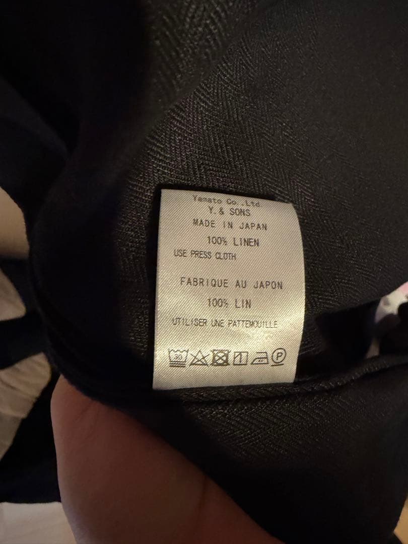 Y. & SONS ブラック 羽織 ウナム