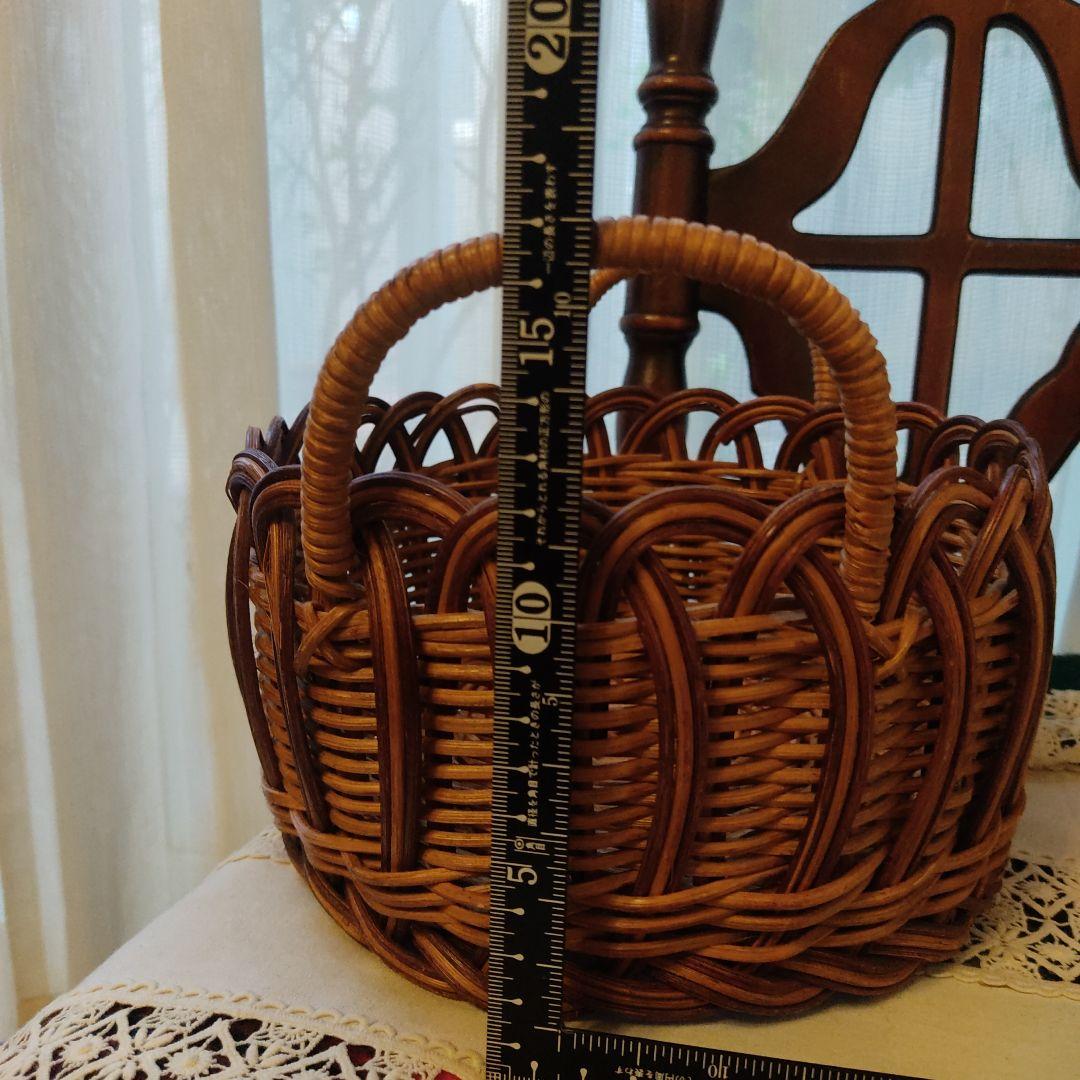 バケット 籠　パン籠　ランドリーバスケット　籐　ラタン　フランスパン