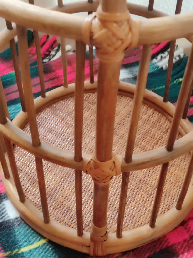 バケット 籠　パン籠　ランドリーバスケット　籐　ラタン　フランスパン