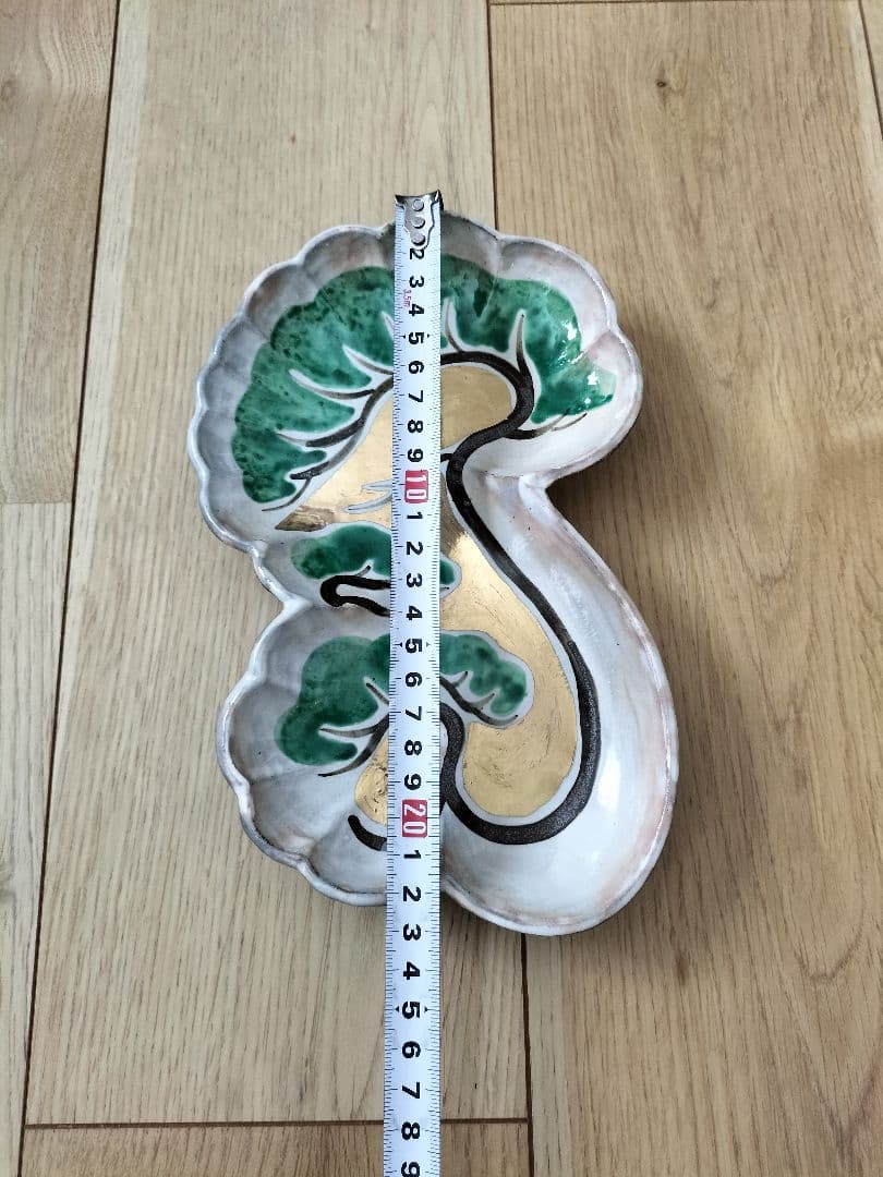 京焼 清水焼 乾山写し松絵向付皿金入り 6枚セット 新品・未使用