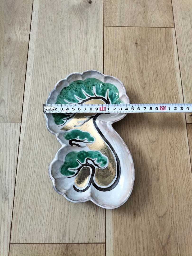 京焼 清水焼 乾山写し松絵向付皿金入り 6枚セット 新品・未使用