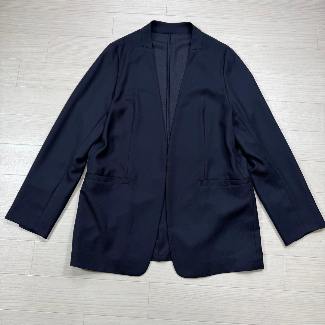 極美品 ビューティアンドユース 大きい L ノーカラー パンツ セットアップ