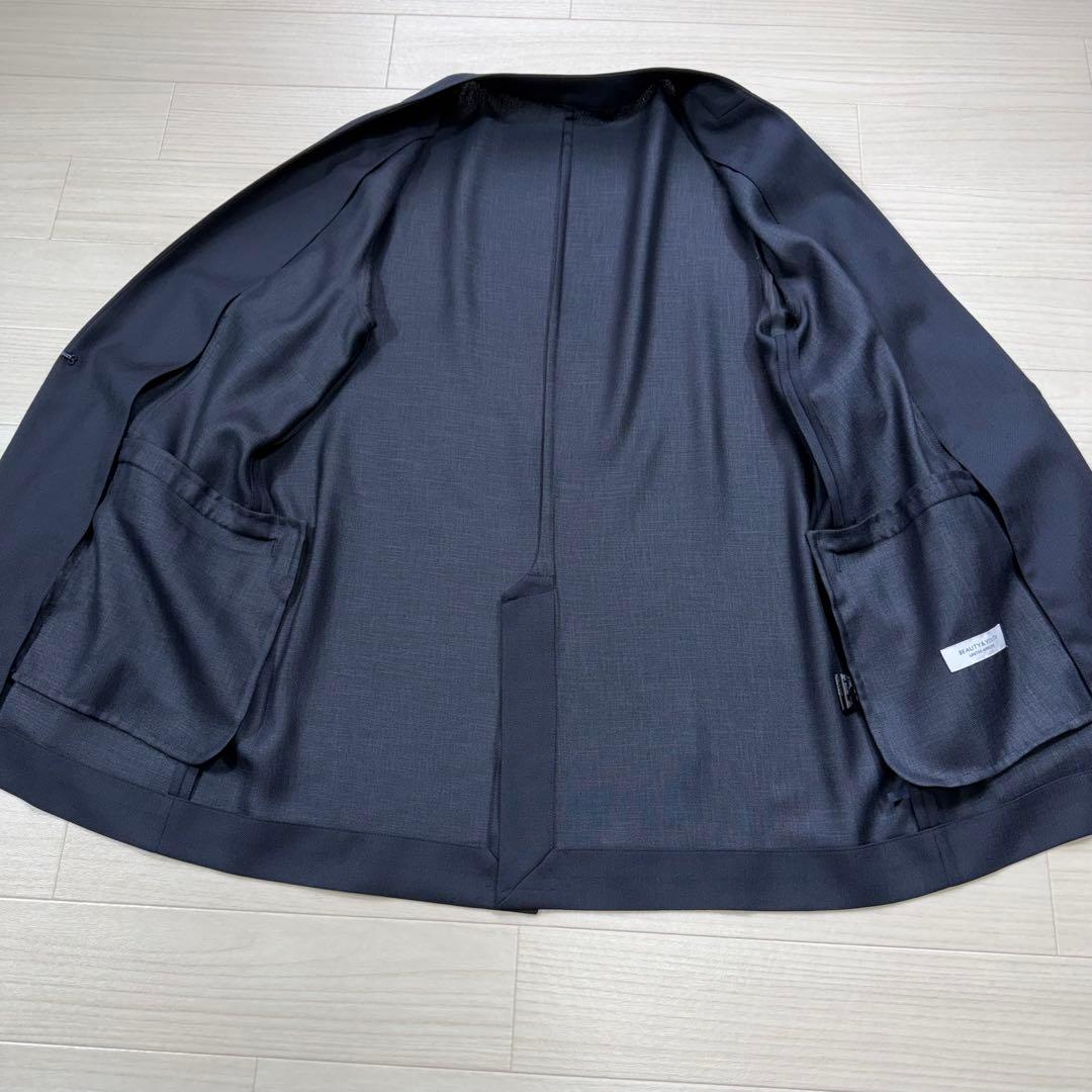 極美品 ビューティアンドユース 大きい L ノーカラー パンツ セットアップ