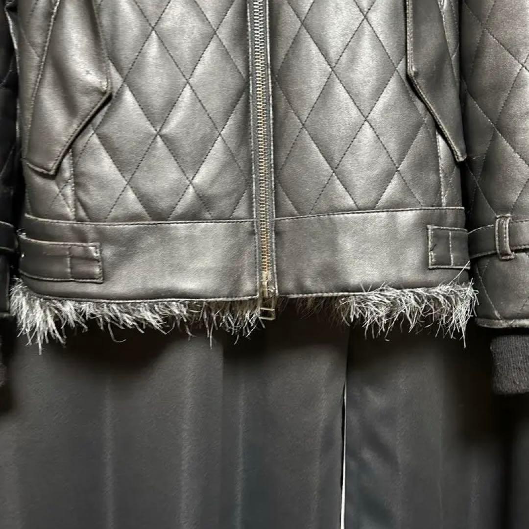 ファージャケット archive y2k opium 裏原 レザー ブラック