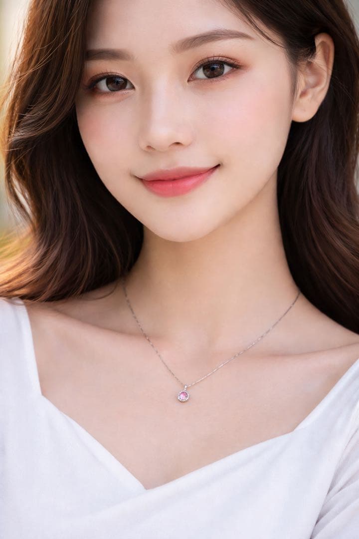 PTピンクダイヤモンドプチペンダントNO25-2447