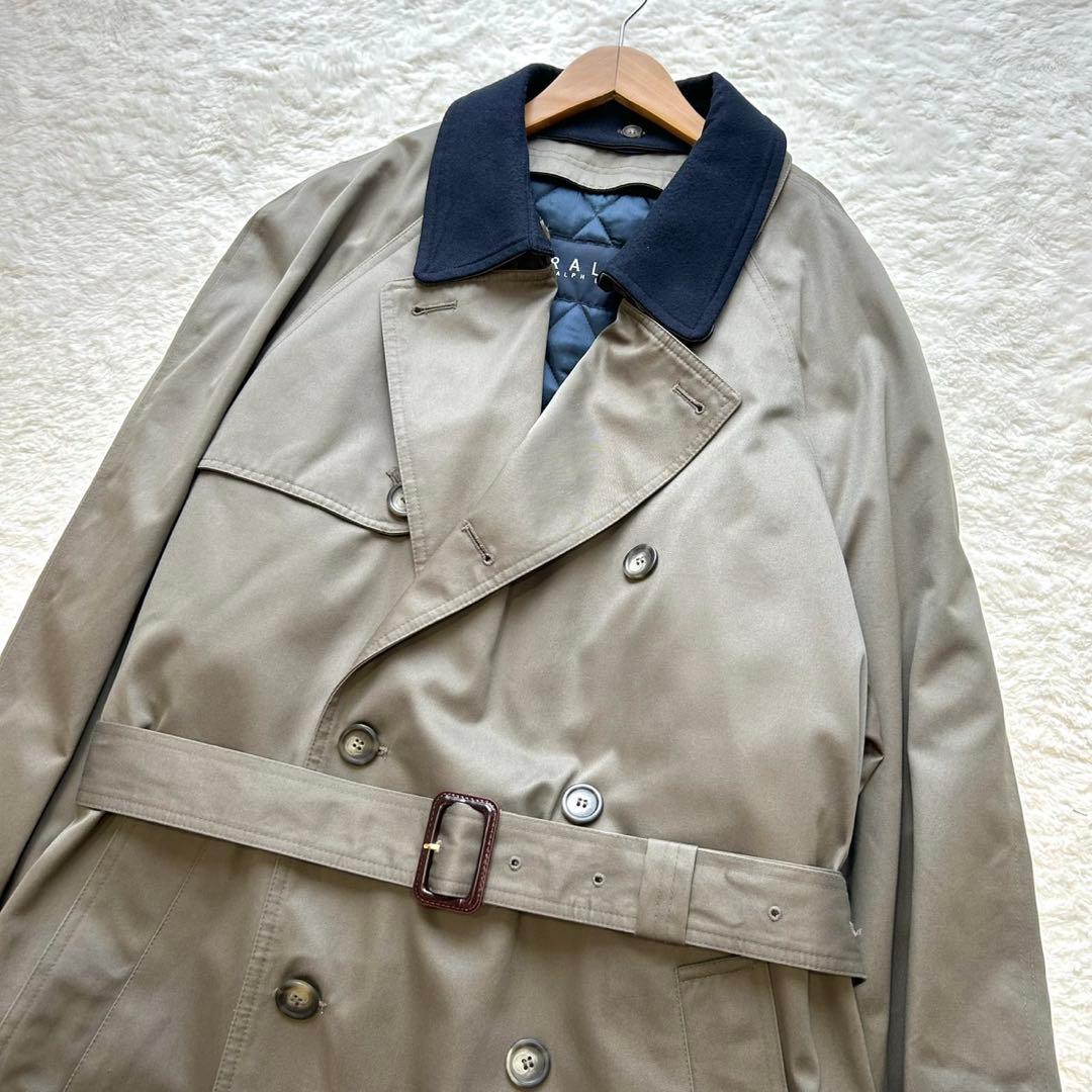 【美品】Ralph Lauren トレンチコート ライナー カーキスーパーロング