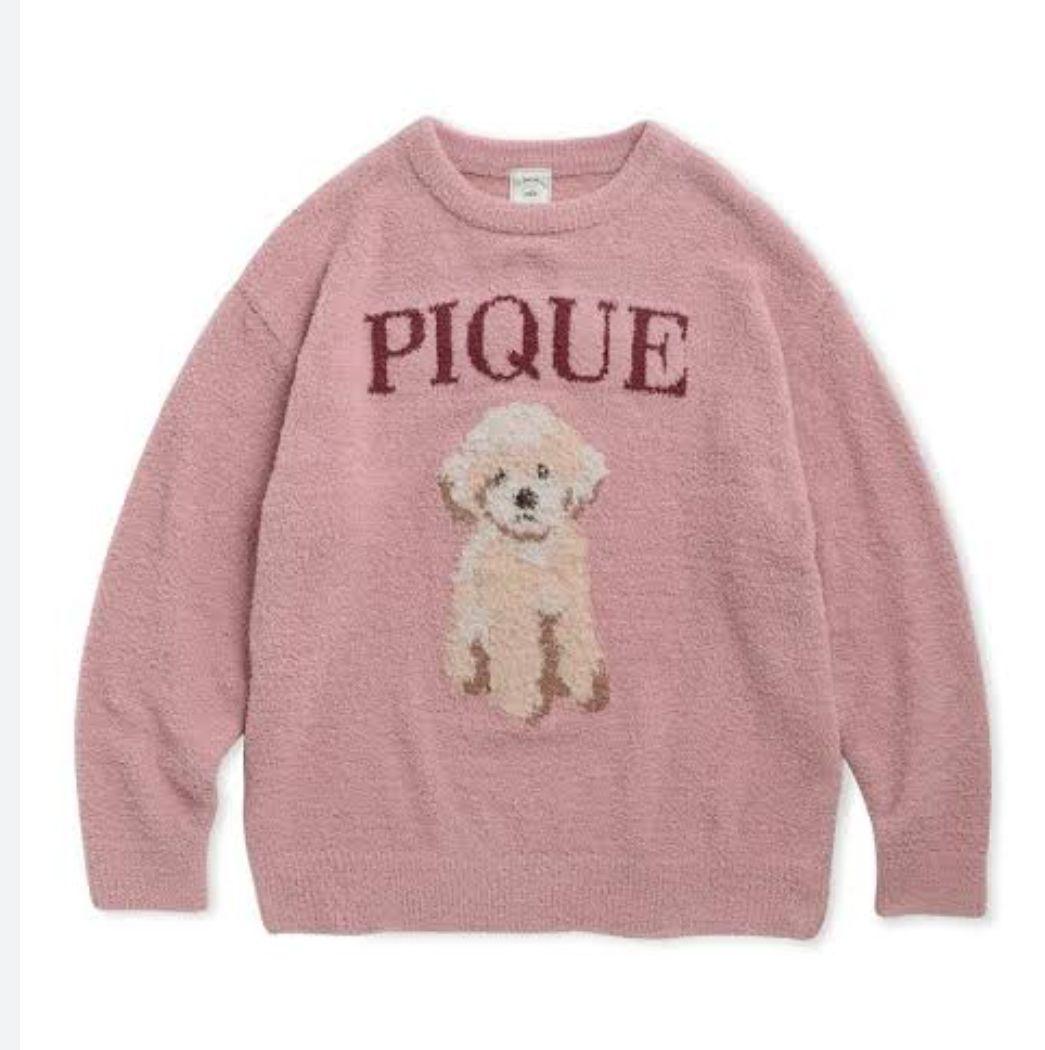 新品未使用　ジェラートピケ トイプードルJQDプルオーバー　ピンク
