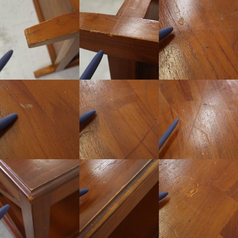 スキャンティーク KORS コース チーク無垢 センターテーブル クロス装飾