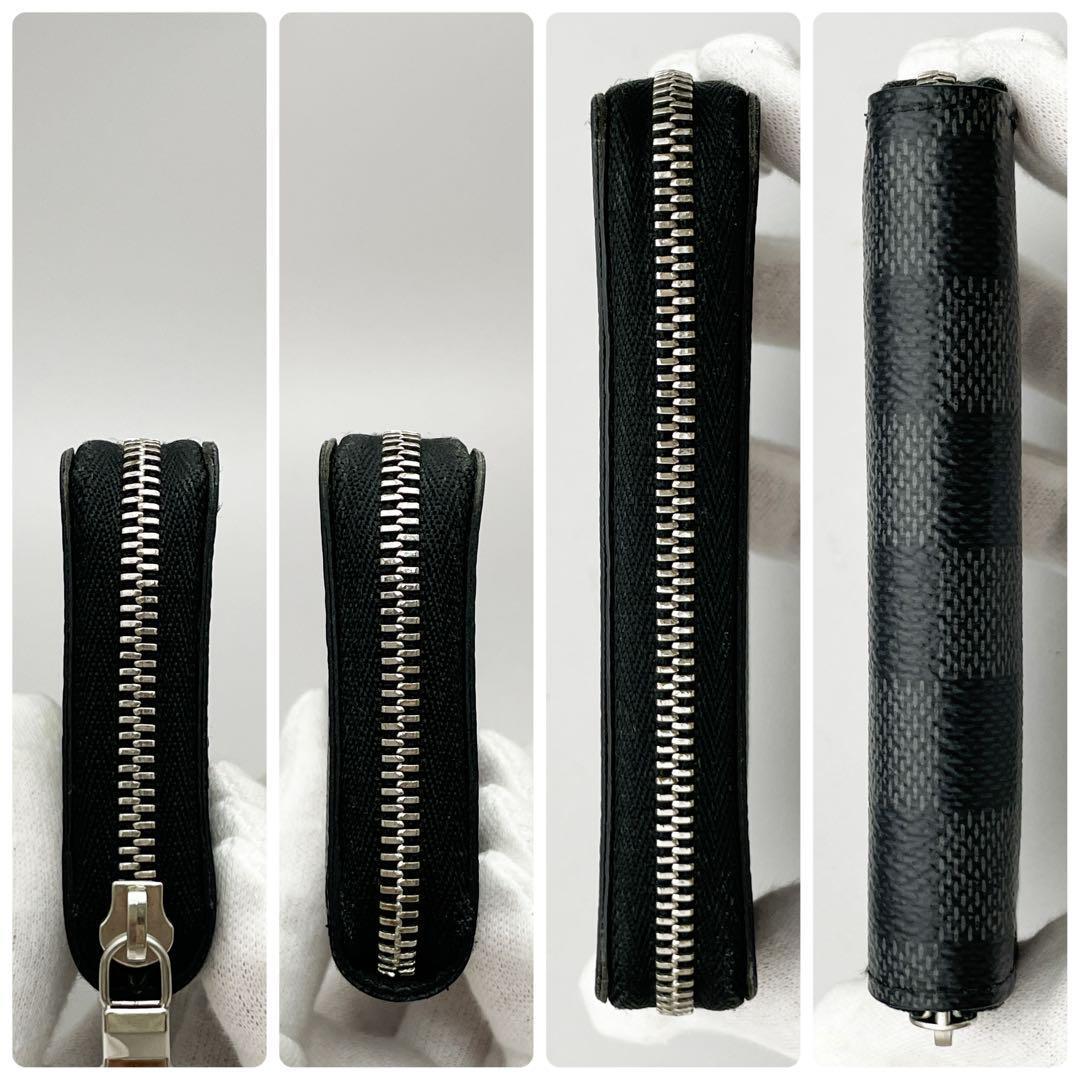 特上美品★ルイヴィトン ダミエ グラフィット ジッピーパース ケース