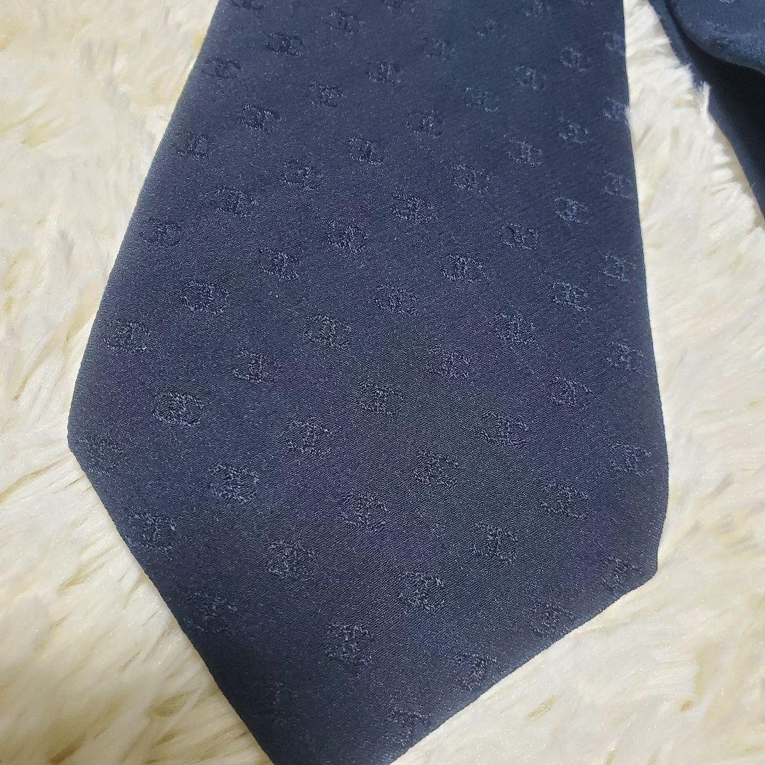 ✨美品✨シャネル ネクタイ ネイビー ココマーク 高級 ハイブランド フランス製