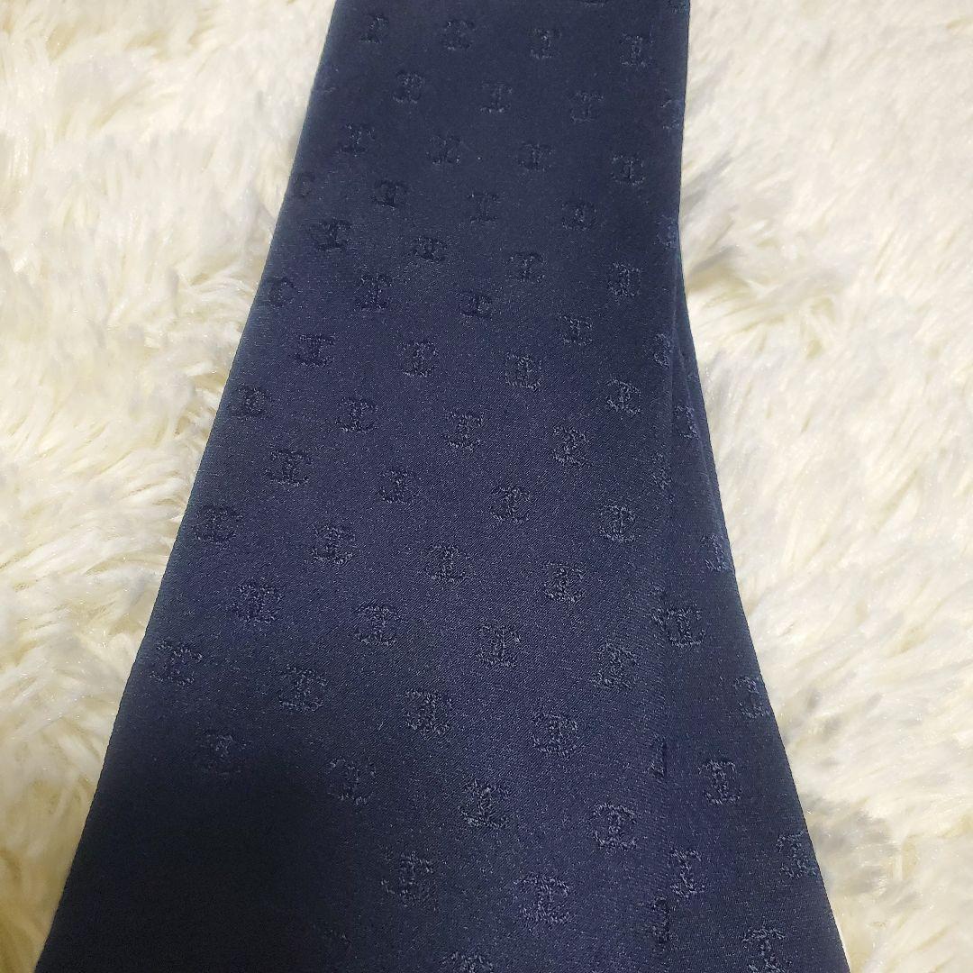 ✨美品✨シャネル ネクタイ ネイビー ココマーク 高級 ハイブランド フランス製