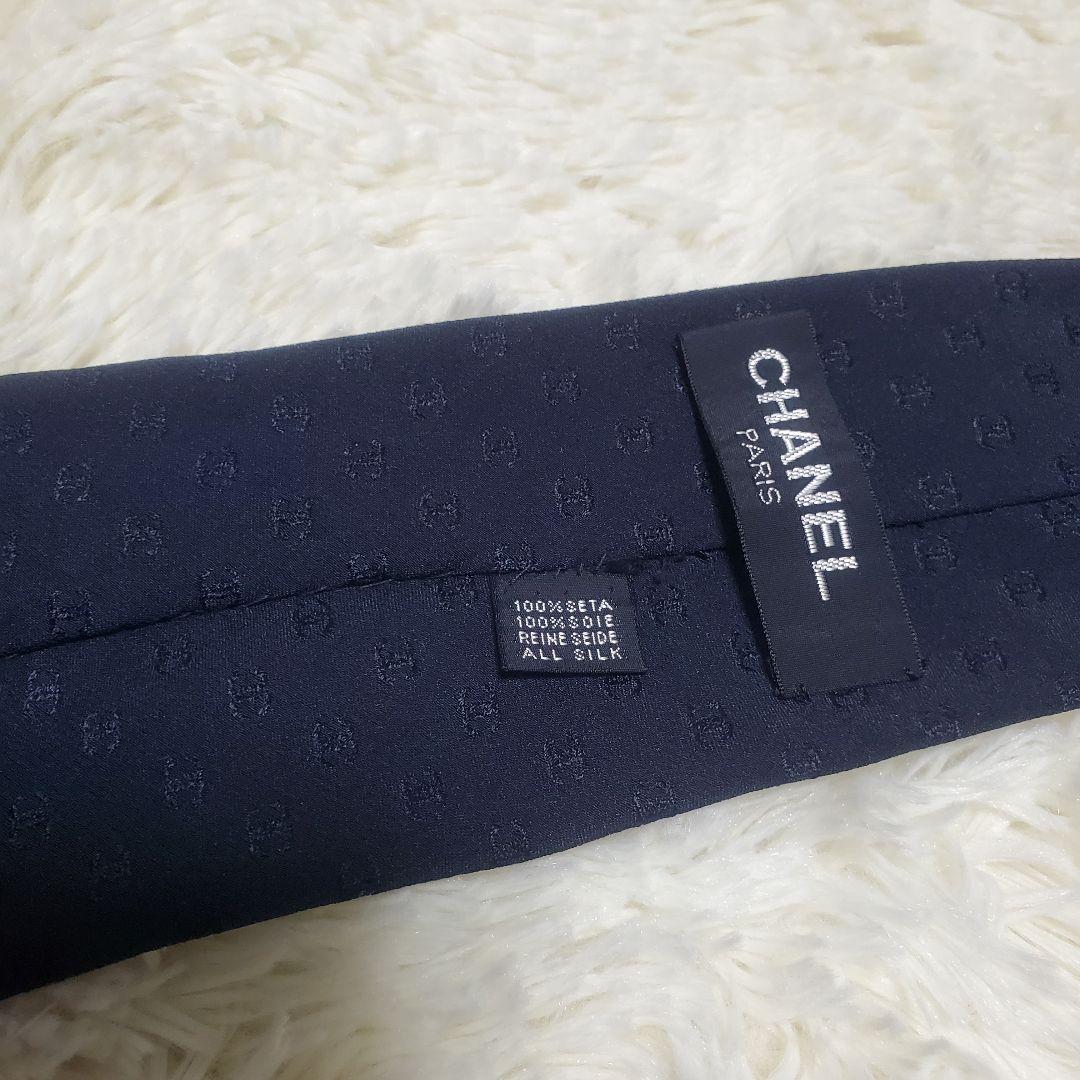 ✨美品✨シャネル ネクタイ ネイビー ココマーク 高級 ハイブランド フランス製
